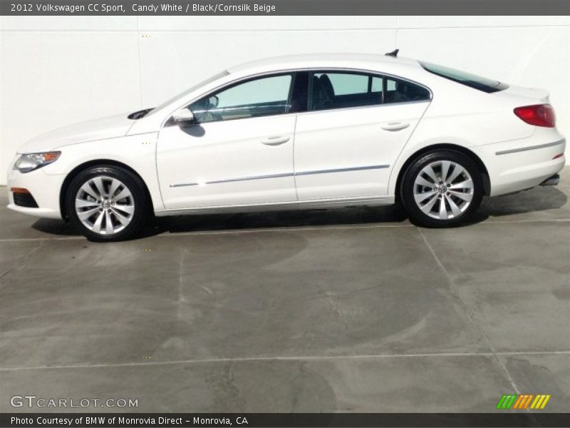 Candy White / Black/Cornsilk Beige 2012 Volkswagen CC Sport