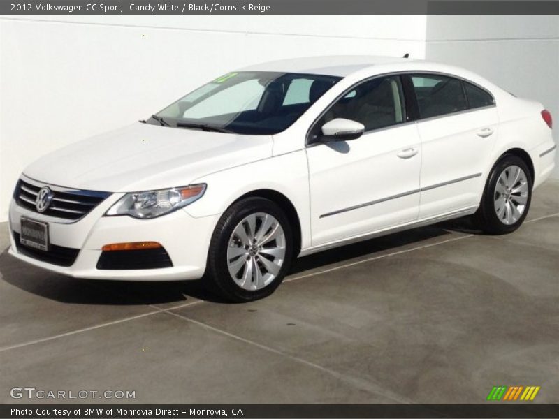Candy White / Black/Cornsilk Beige 2012 Volkswagen CC Sport