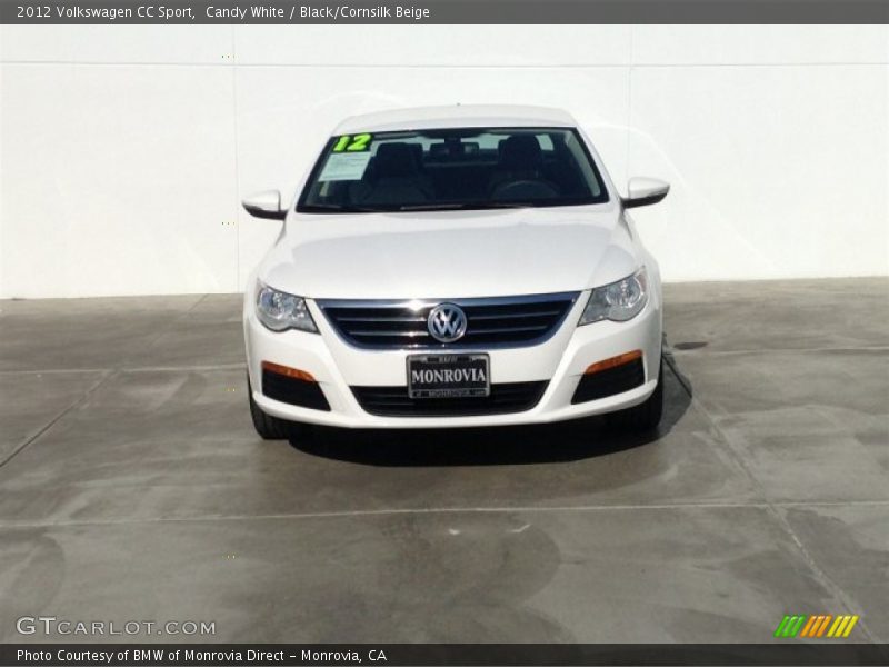 Candy White / Black/Cornsilk Beige 2012 Volkswagen CC Sport