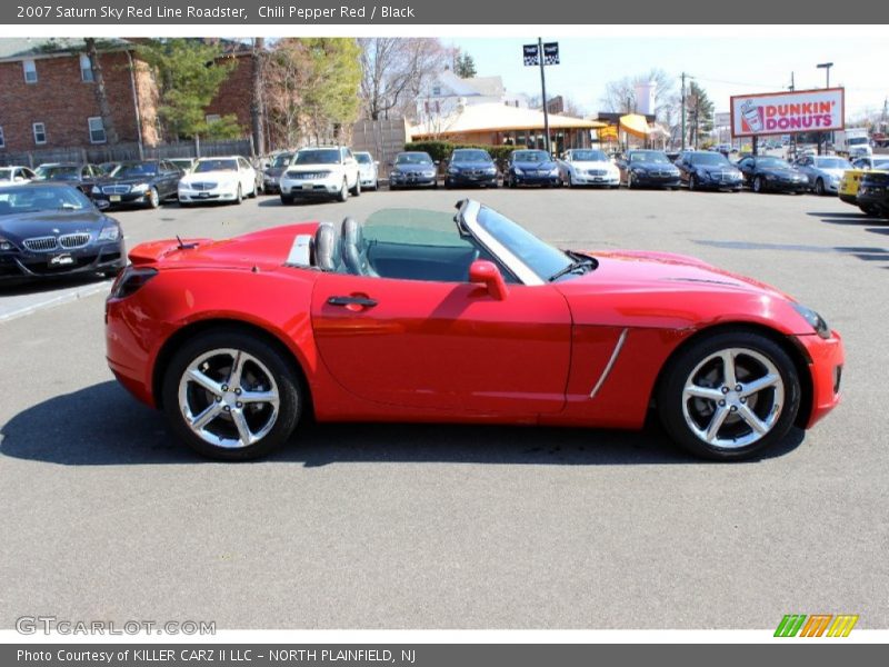 Chili Pepper Red / Black 2007 Saturn Sky Red Line Roadster