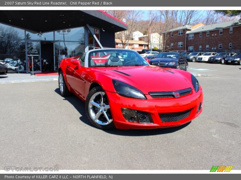 Chili Pepper Red / Black 2007 Saturn Sky Red Line Roadster