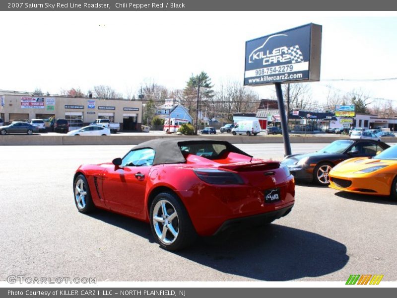 Chili Pepper Red / Black 2007 Saturn Sky Red Line Roadster