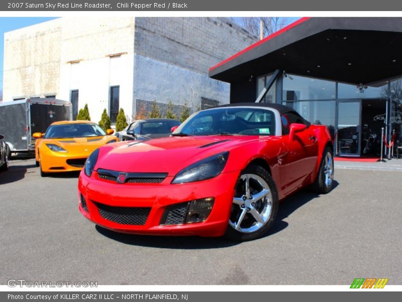 Chili Pepper Red / Black 2007 Saturn Sky Red Line Roadster