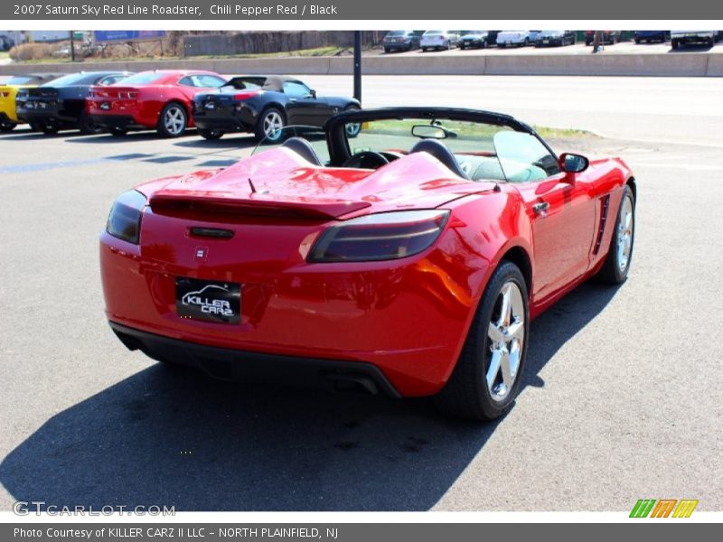 Chili Pepper Red / Black 2007 Saturn Sky Red Line Roadster