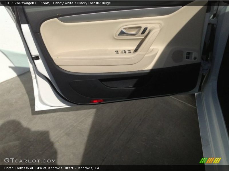 Candy White / Black/Cornsilk Beige 2012 Volkswagen CC Sport