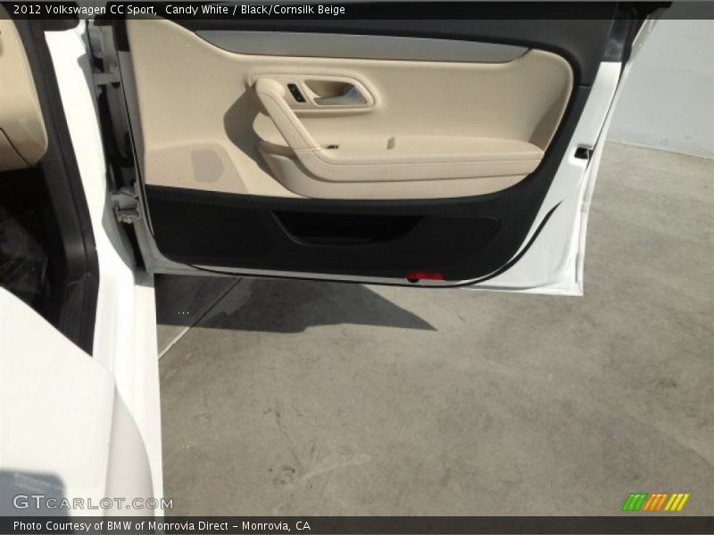 Candy White / Black/Cornsilk Beige 2012 Volkswagen CC Sport