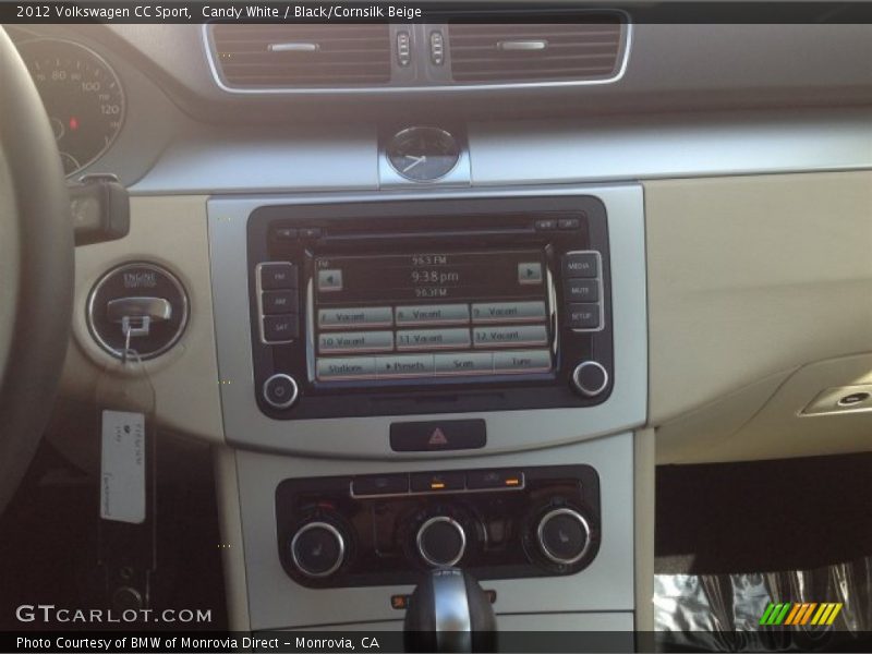 Candy White / Black/Cornsilk Beige 2012 Volkswagen CC Sport