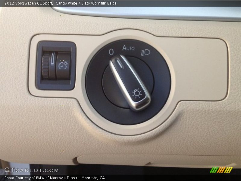 Candy White / Black/Cornsilk Beige 2012 Volkswagen CC Sport