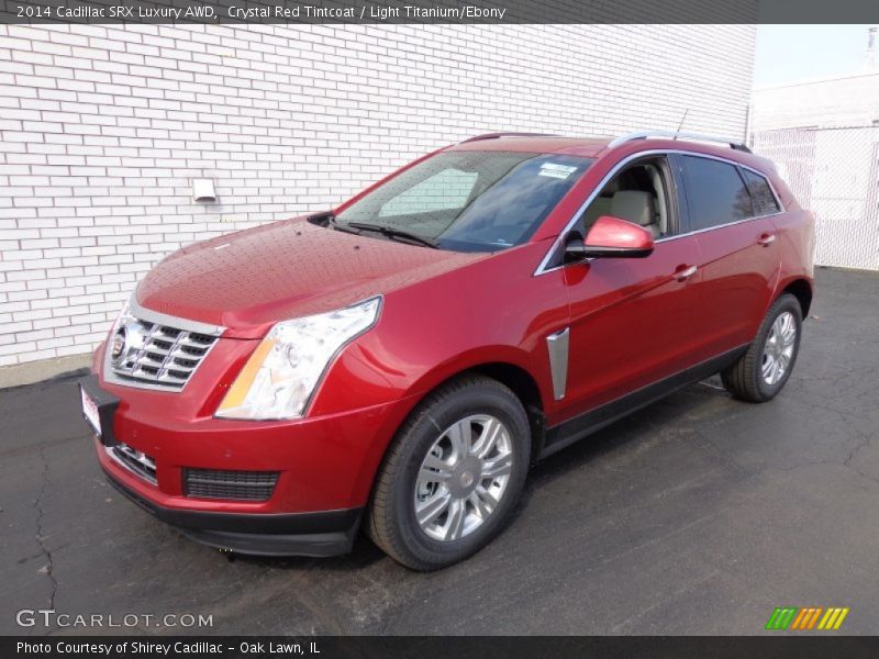 Crystal Red Tintcoat / Light Titanium/Ebony 2014 Cadillac SRX Luxury AWD