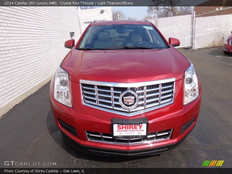 Crystal Red Tintcoat / Light Titanium/Ebony 2014 Cadillac SRX Luxury AWD