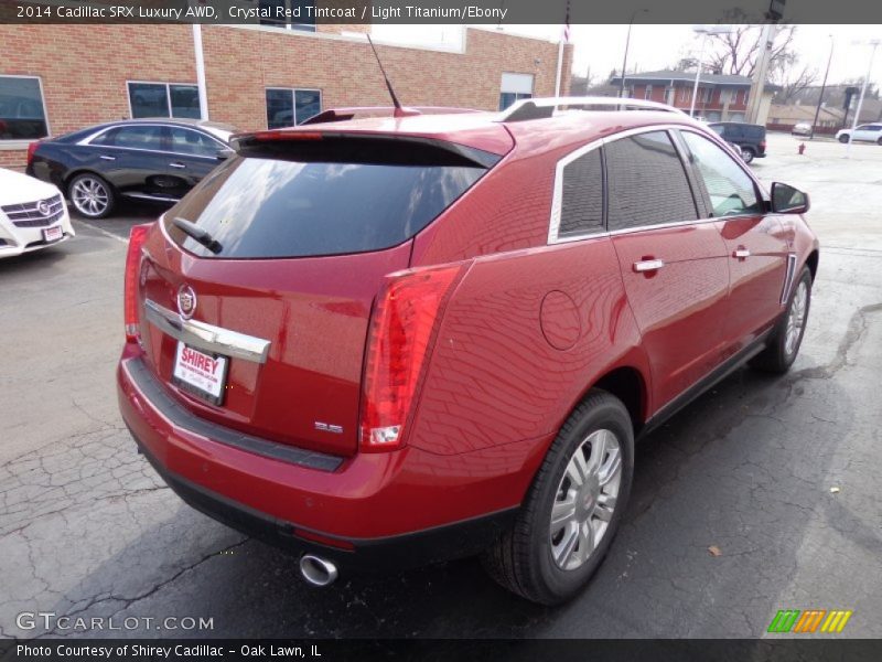 Crystal Red Tintcoat / Light Titanium/Ebony 2014 Cadillac SRX Luxury AWD