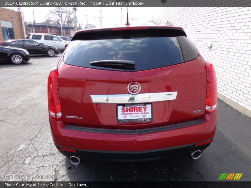 Crystal Red Tintcoat / Light Titanium/Ebony 2014 Cadillac SRX Luxury AWD