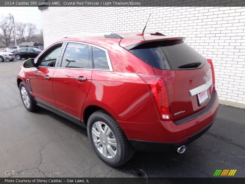 Crystal Red Tintcoat / Light Titanium/Ebony 2014 Cadillac SRX Luxury AWD