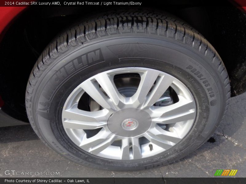 Crystal Red Tintcoat / Light Titanium/Ebony 2014 Cadillac SRX Luxury AWD