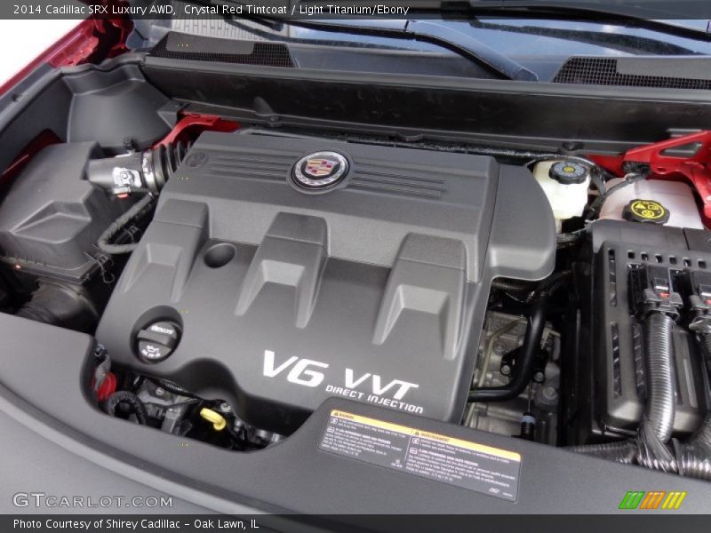 Crystal Red Tintcoat / Light Titanium/Ebony 2014 Cadillac SRX Luxury AWD
