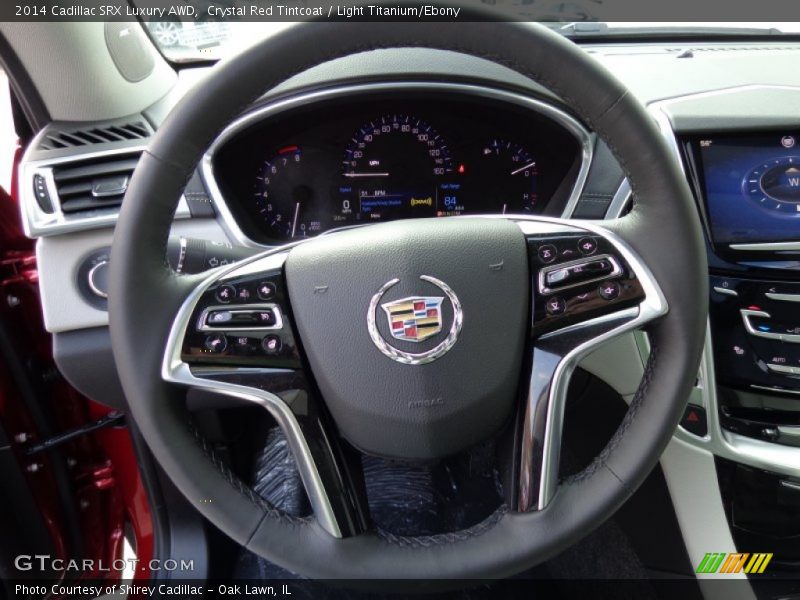 Crystal Red Tintcoat / Light Titanium/Ebony 2014 Cadillac SRX Luxury AWD