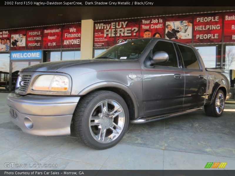 Dark Shadow Grey Metallic / Black/Grey 2002 Ford F150 Harley-Davidson SuperCrew