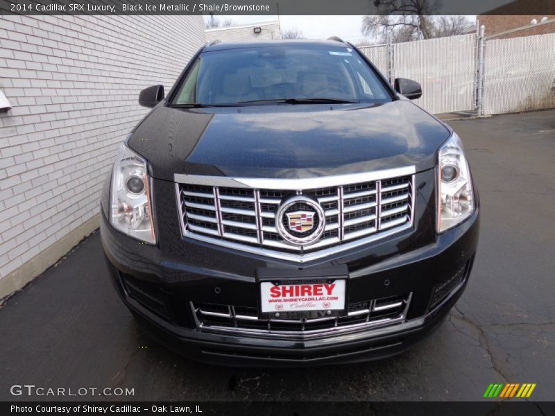 Black Ice Metallic / Shale/Brownstone 2014 Cadillac SRX Luxury
