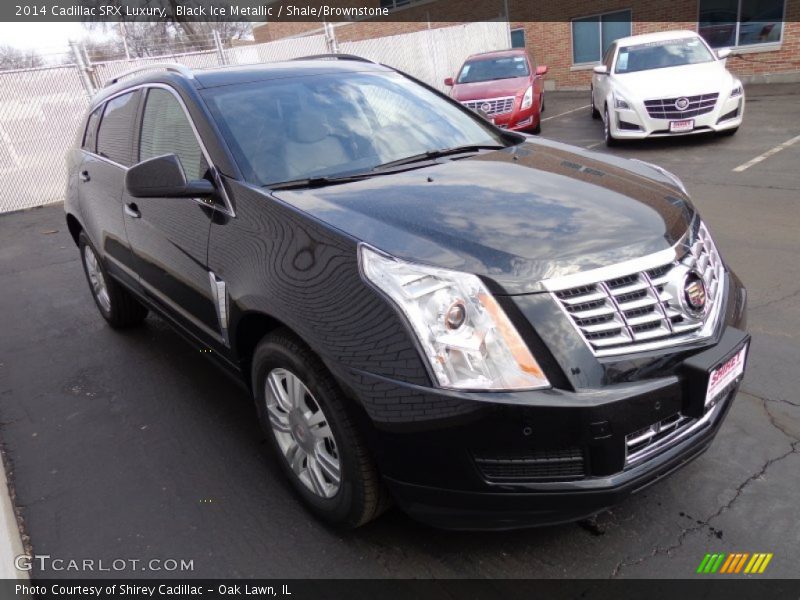 Black Ice Metallic / Shale/Brownstone 2014 Cadillac SRX Luxury