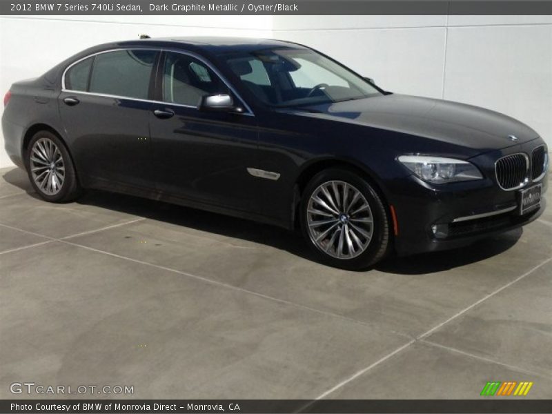 Dark Graphite Metallic / Oyster/Black 2012 BMW 7 Series 740Li Sedan