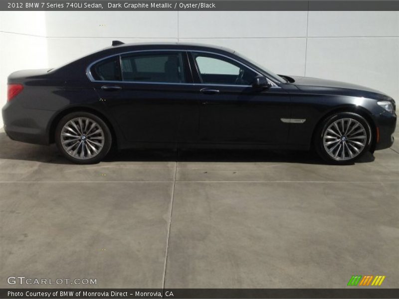Dark Graphite Metallic / Oyster/Black 2012 BMW 7 Series 740Li Sedan