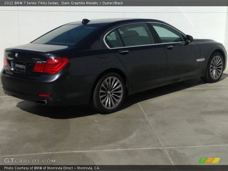 Dark Graphite Metallic / Oyster/Black 2012 BMW 7 Series 740Li Sedan