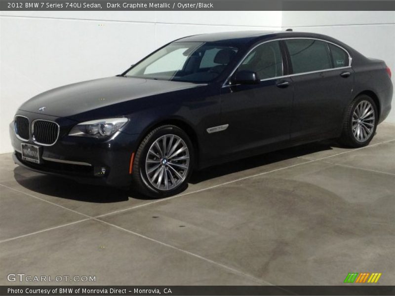 Dark Graphite Metallic / Oyster/Black 2012 BMW 7 Series 740Li Sedan