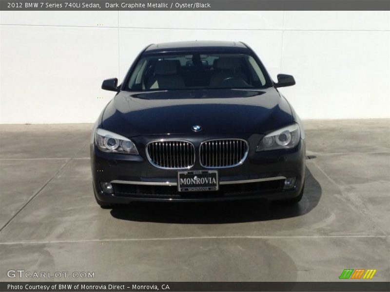 Dark Graphite Metallic / Oyster/Black 2012 BMW 7 Series 740Li Sedan