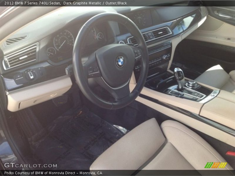 Dark Graphite Metallic / Oyster/Black 2012 BMW 7 Series 740Li Sedan