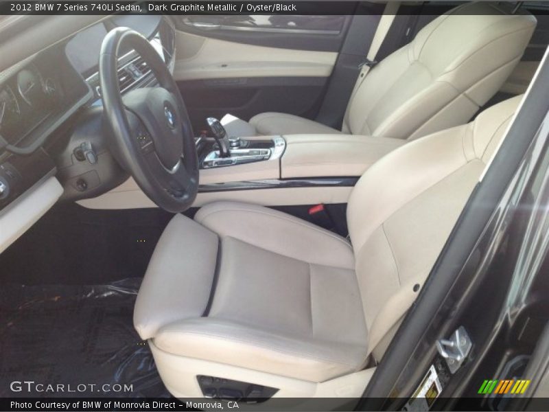 Dark Graphite Metallic / Oyster/Black 2012 BMW 7 Series 740Li Sedan