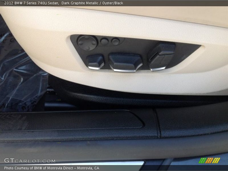 Dark Graphite Metallic / Oyster/Black 2012 BMW 7 Series 740Li Sedan