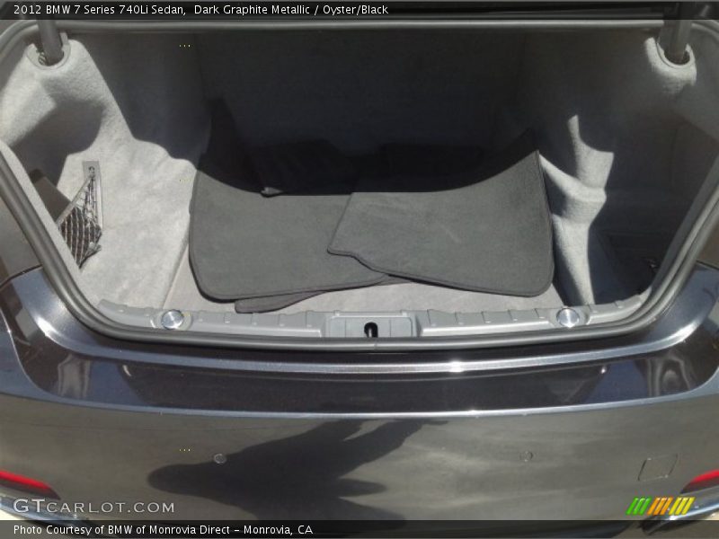 Dark Graphite Metallic / Oyster/Black 2012 BMW 7 Series 740Li Sedan