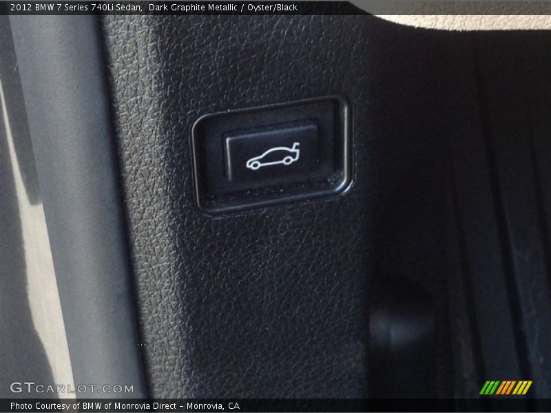 Dark Graphite Metallic / Oyster/Black 2012 BMW 7 Series 740Li Sedan