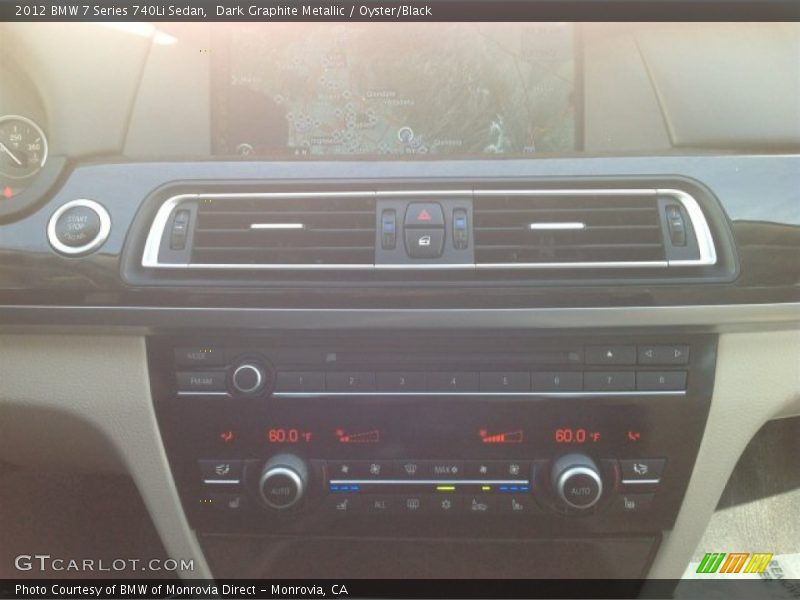 Dark Graphite Metallic / Oyster/Black 2012 BMW 7 Series 740Li Sedan