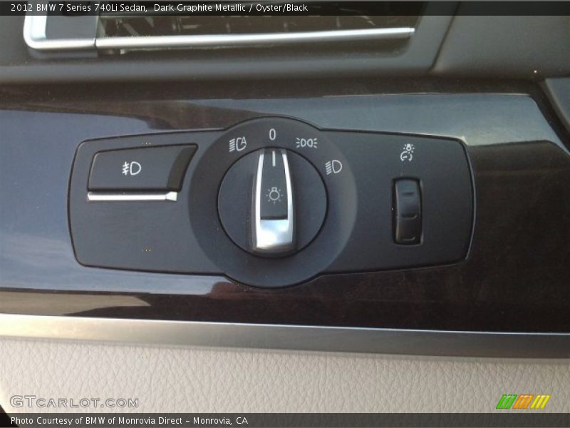 Dark Graphite Metallic / Oyster/Black 2012 BMW 7 Series 740Li Sedan