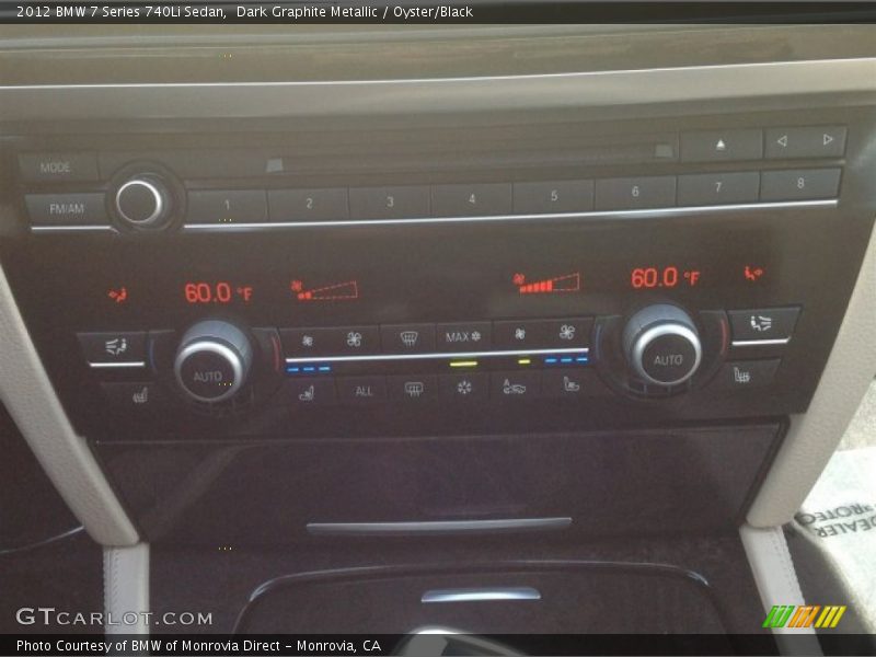 Dark Graphite Metallic / Oyster/Black 2012 BMW 7 Series 740Li Sedan