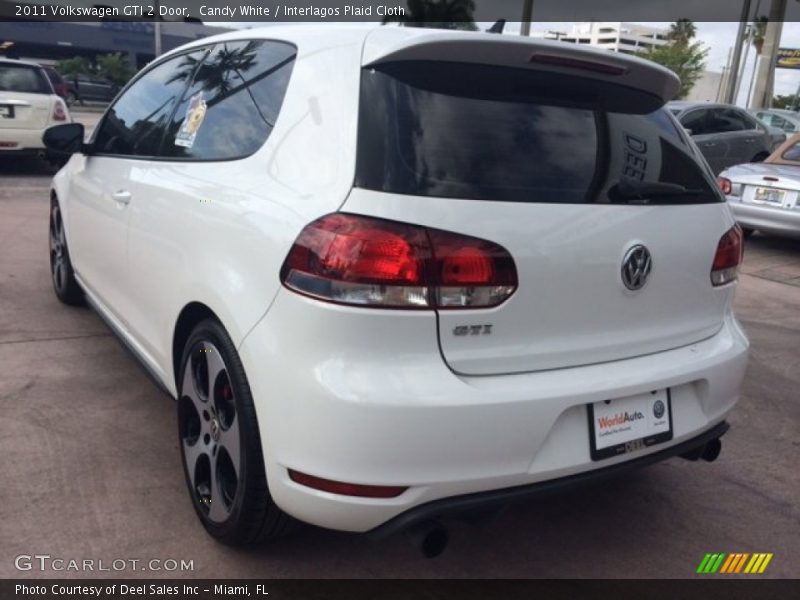 Candy White / Interlagos Plaid Cloth 2011 Volkswagen GTI 2 Door