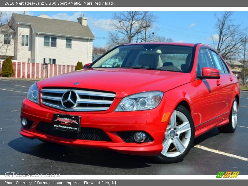 Mars Red / Black 2010 Mercedes-Benz C 300 Sport 4Matic