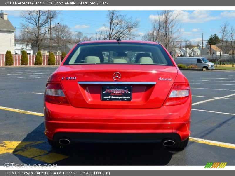 Mars Red / Black 2010 Mercedes-Benz C 300 Sport 4Matic