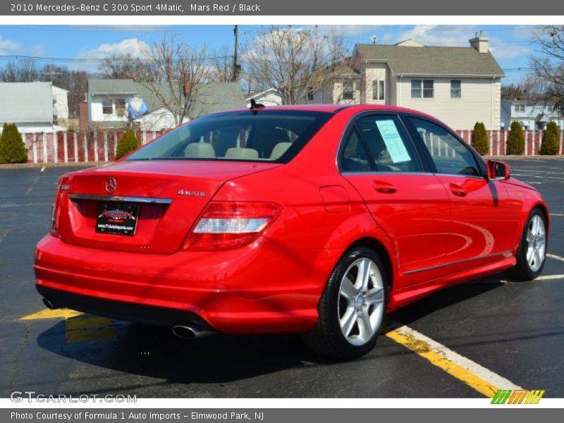 Mars Red / Black 2010 Mercedes-Benz C 300 Sport 4Matic