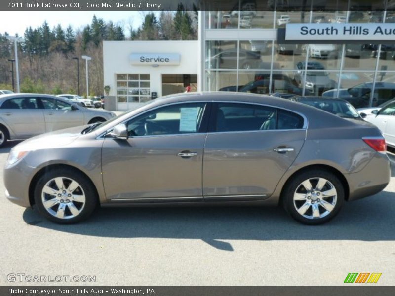 Gold Mist Metallic / Ebony 2011 Buick LaCrosse CXL