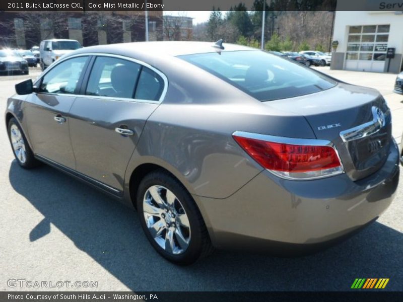 Gold Mist Metallic / Ebony 2011 Buick LaCrosse CXL