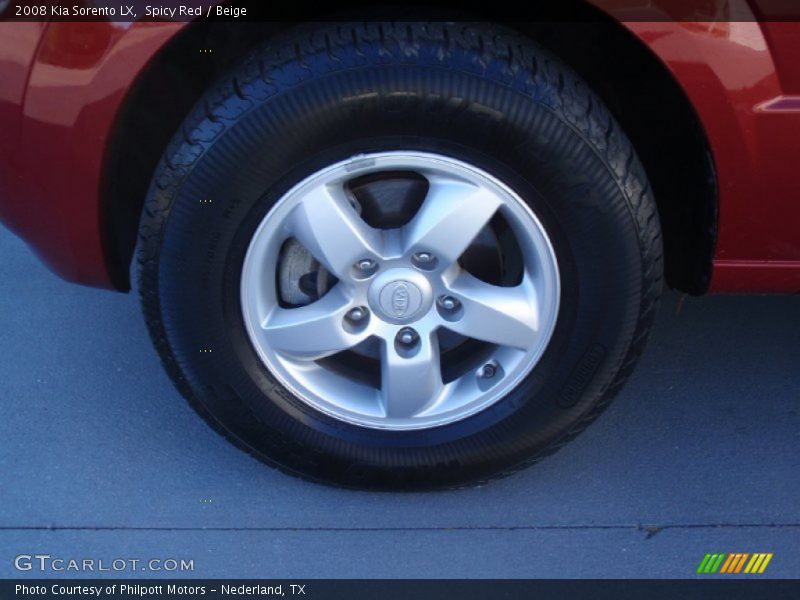 Spicy Red / Beige 2008 Kia Sorento LX