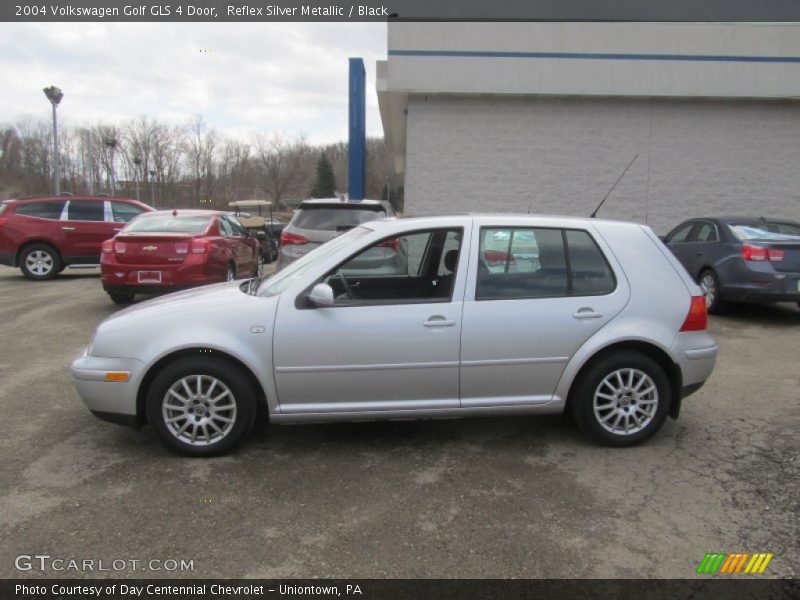 Reflex Silver Metallic / Black 2004 Volkswagen Golf GLS 4 Door