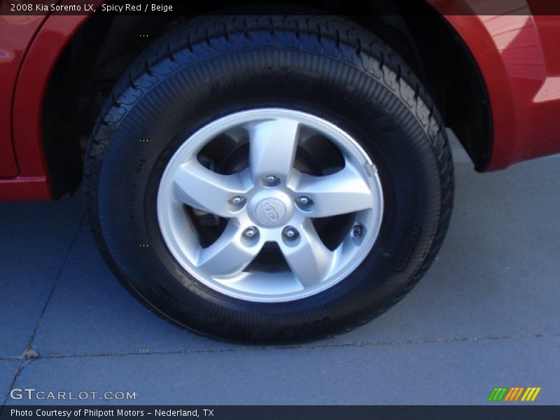 Spicy Red / Beige 2008 Kia Sorento LX