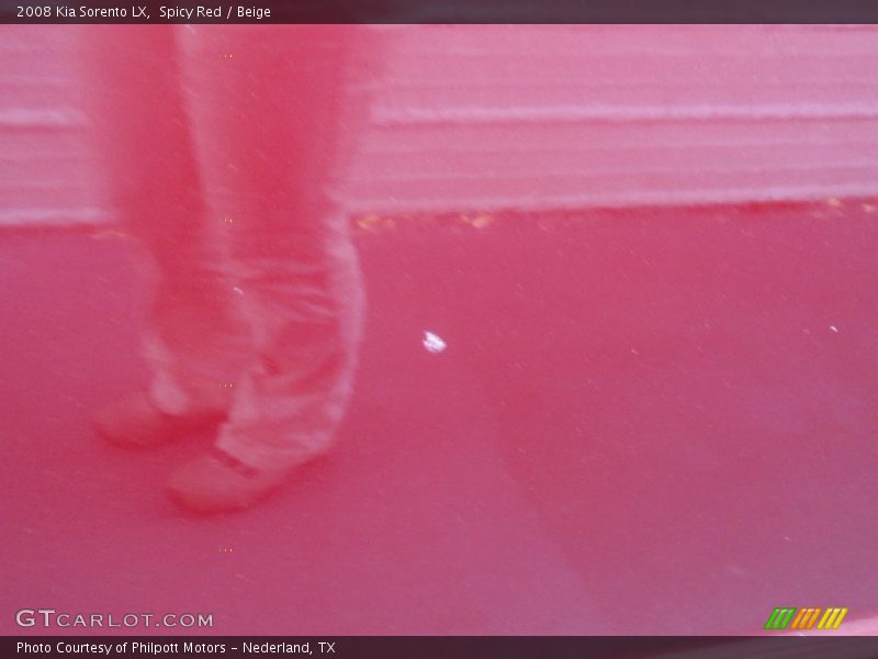 Spicy Red / Beige 2008 Kia Sorento LX