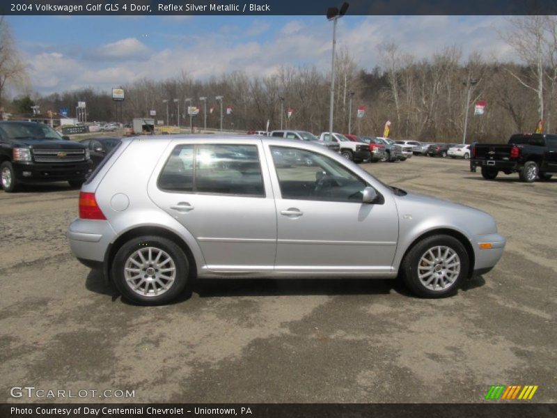 Reflex Silver Metallic / Black 2004 Volkswagen Golf GLS 4 Door