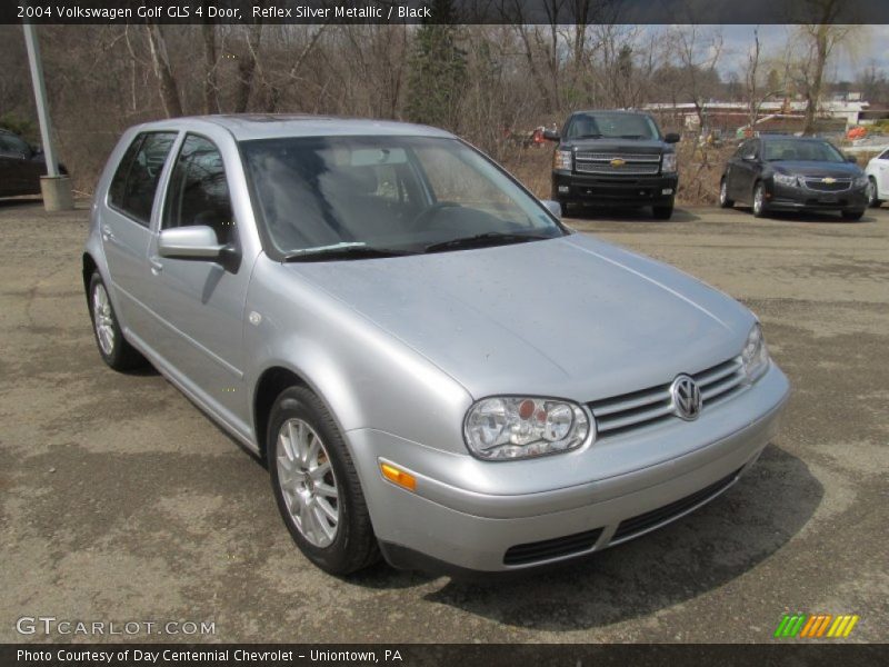 Reflex Silver Metallic / Black 2004 Volkswagen Golf GLS 4 Door