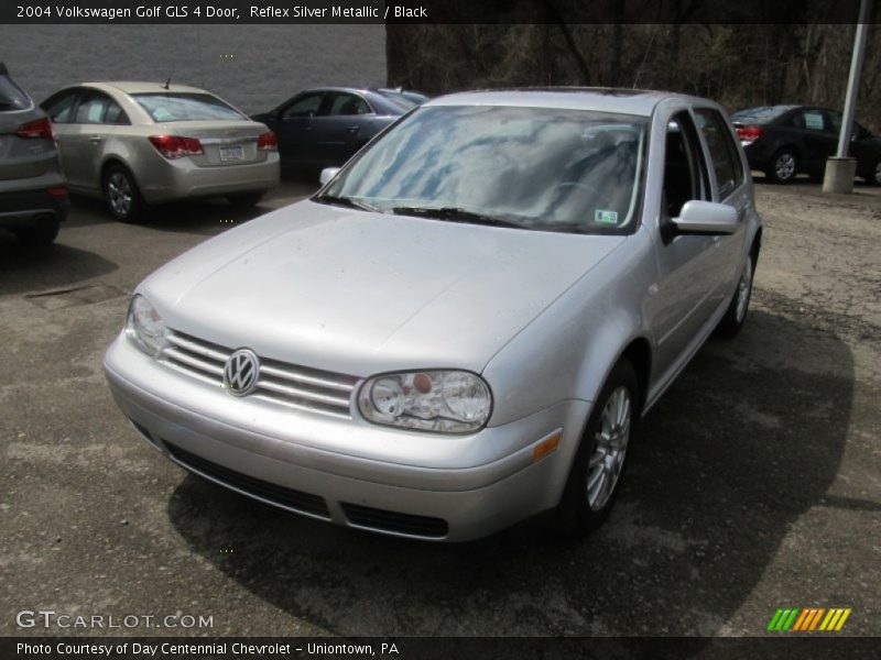 Reflex Silver Metallic / Black 2004 Volkswagen Golf GLS 4 Door