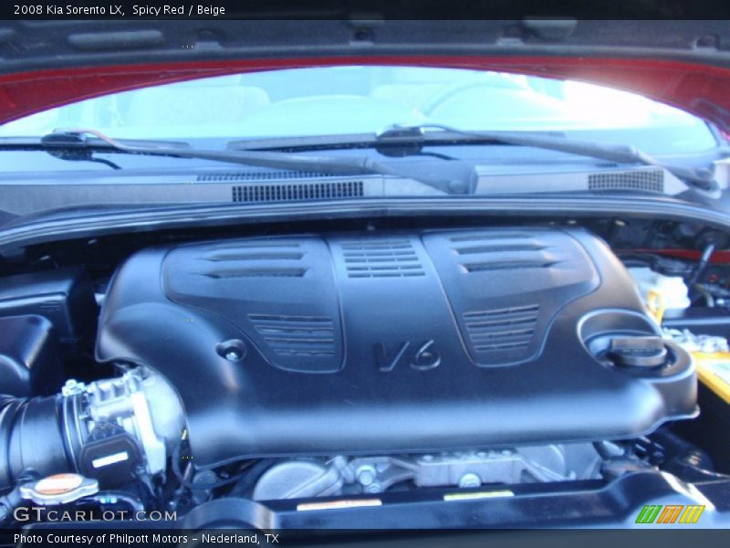 Spicy Red / Beige 2008 Kia Sorento LX